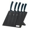 Budget 🎁 Berlinger Haus 6-Piece Knife Set w/ Magnetic Hanger Aquamarine Collection 💯