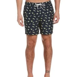 Outlet 🎉 Original Penguin Mens Printed Beachwear Swim Trunks ❤️