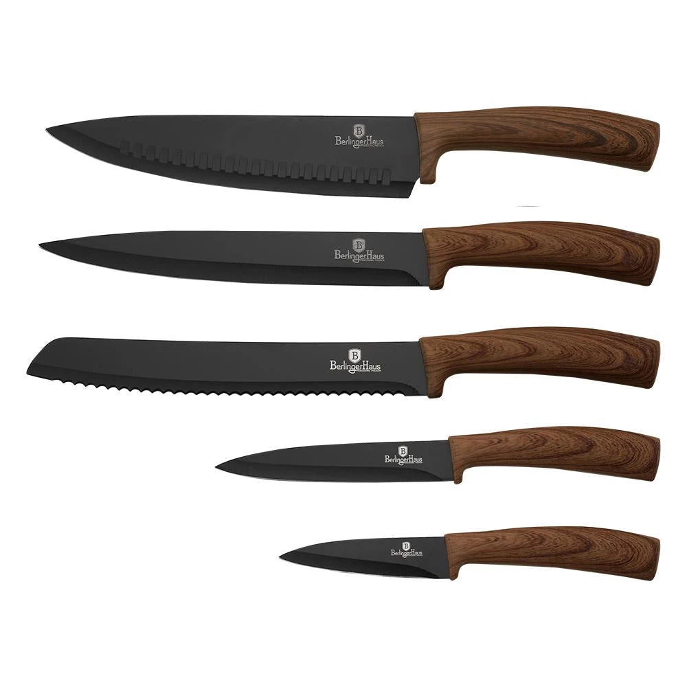 Discount 𧨠Berlinger Haus 6-Piece Knife Set w/ Magnetic Holder Ebony Rosewood Collection π₯° 4 Discount 𧨠Berlinger Haus 6-Piece Knife Set w/ Magnetic Holder Ebony Rosewood Collection π₯° - Image 2