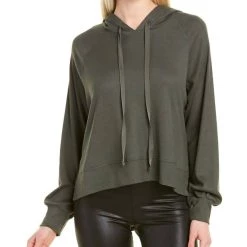 Best deal 💯 Terez 👩 women Waffle Hoodie In Green 😀