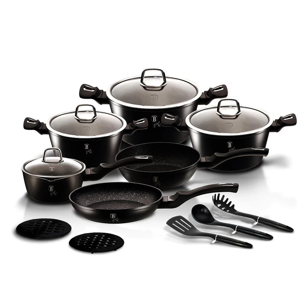 Best reviews of π₯° Berlinger Haus 15-Piece Kitchen Cookware Set Black Collection π 3 Best reviews of π₯° Berlinger Haus 15-Piece Kitchen Cookware Set Black Collection π