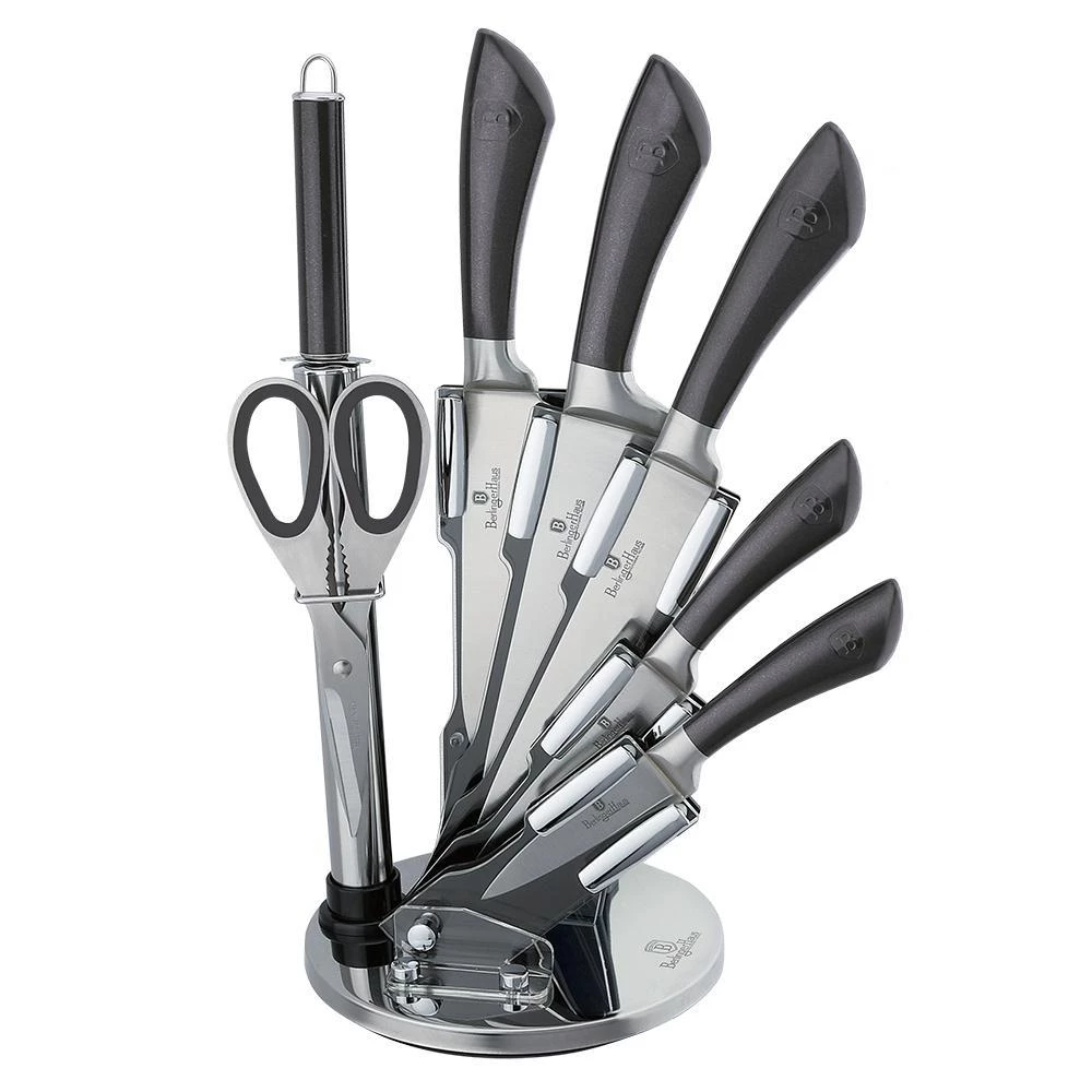 Buy π Berlinger Haus 8-Piece Knife Set w/ Acrylic Stand Carbon Collection π 3 Buy π Berlinger Haus 8-Piece Knife Set w/ Acrylic Stand Carbon Collection π