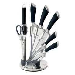 Hot Sale π Berlinger Haus 8-Piece Knife Set w/ Acrylic Stand Black Collection π