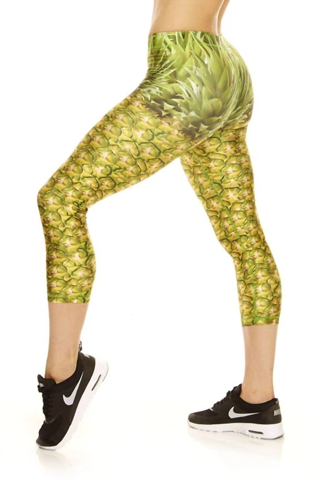 Brand new π Terez π© women Pineapple Capri Leggings in Green & Yellow π 4 Brand new π Terez π© women Pineapple Capri Leggings in Green & Yellow π - Image 2