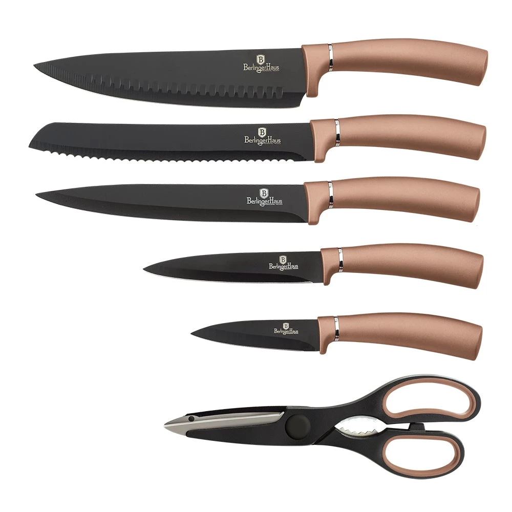 Cheapest π Berlinger Haus 7-Piece Knife Set with Mobile Stand Rose Gold Collection π 4 Cheapest π Berlinger Haus 7-Piece Knife Set with Mobile Stand Rose Gold Collection π - Image 2