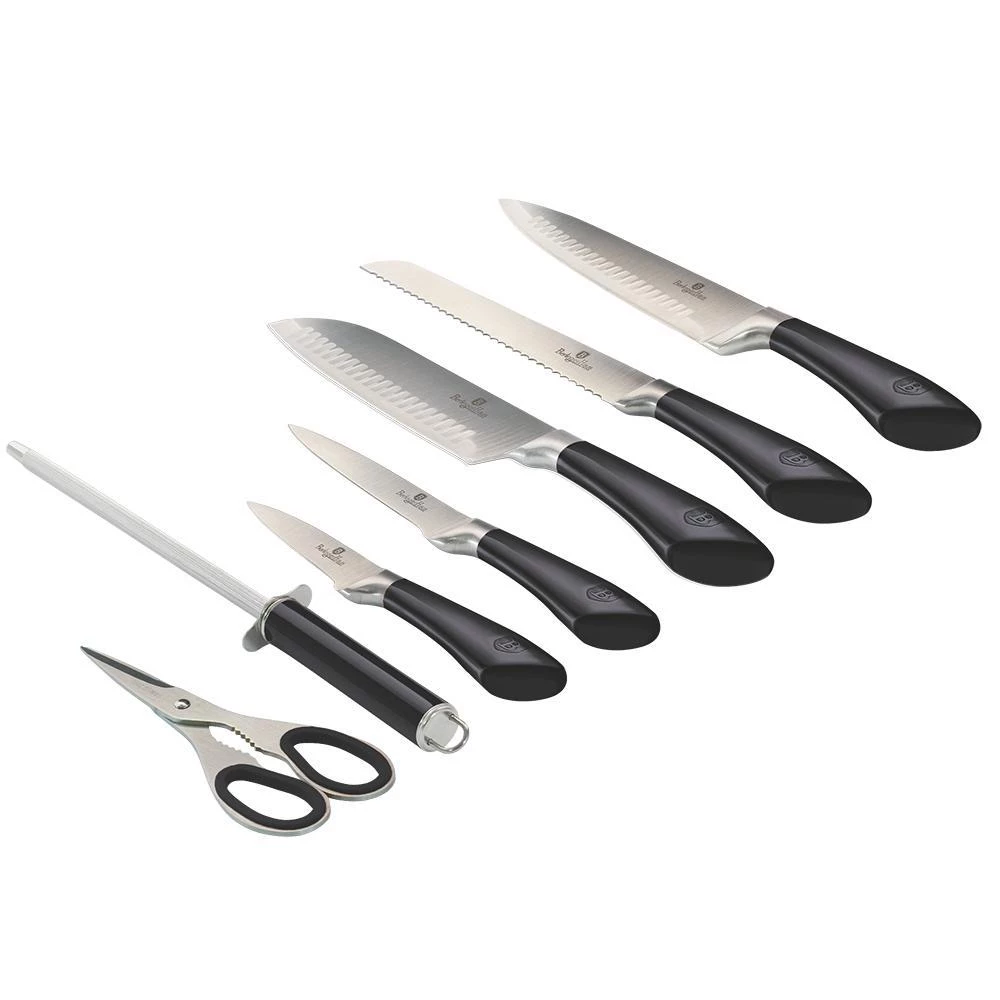 Buy π Berlinger Haus 8-Piece Knife Set w/ Acrylic Stand Carbon Collection π 6 Buy π Berlinger Haus 8-Piece Knife Set w/ Acrylic Stand Carbon Collection π - Image 4
