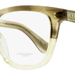 Best Sale β€οΈ women Oliver Peoples Unisex Lynes Eyeglasses OV5449U 1647 Transparent Khaki 53mm β
