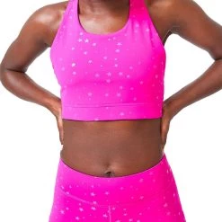 Wholesale 🛒 Terez 👩 Womens Metallic Printed Athletic Bra 🎁