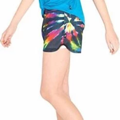 Wholesale ⌛ Terez kids Girl'S Printed Mesh Shorts in Classic Tie Dye 🎉