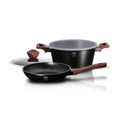 Budget βοΈ Berlinger Haus 4-Piece Cookware Set Ebony Rosewood Collection π