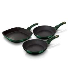 Best Sale 😍 Berlinger Haus 3-Piece Frypan Set Emerald Collection 👏
