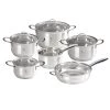Promo 👍 Berlinger Haus 12-Pieces Stainless Steel Cookware Set Steel Collection 😍