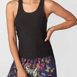 Wholesale ✨ Terez 👩 women Fitted Racerback Tank in Black 🔔