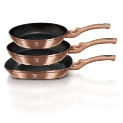 Cheap π Berlinger Haus 3-Piece Frypan Set Rose Gold Collection π₯